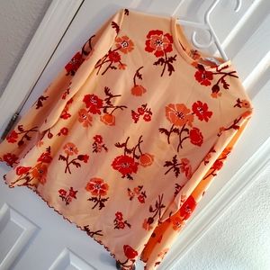Vintage Sears Fashion Floral Blouse